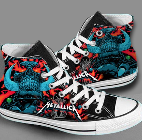 zapatilla metallica