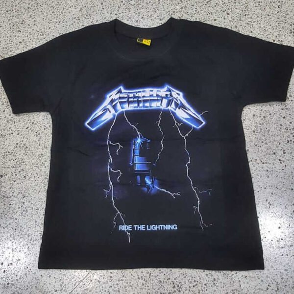 polera niño metallica ride the lightning