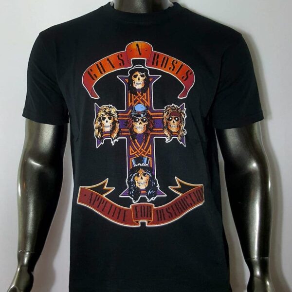 polera manga corta guns n roses appetite for destruction
