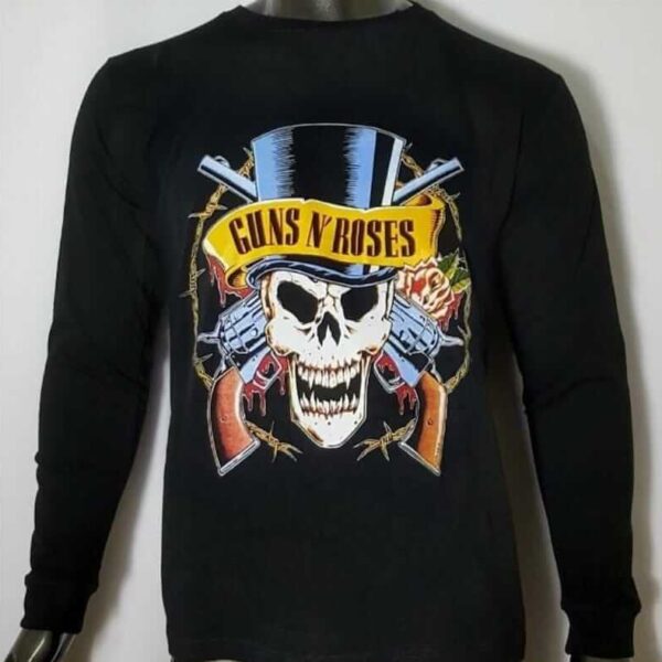 polera manga larga guns n roses