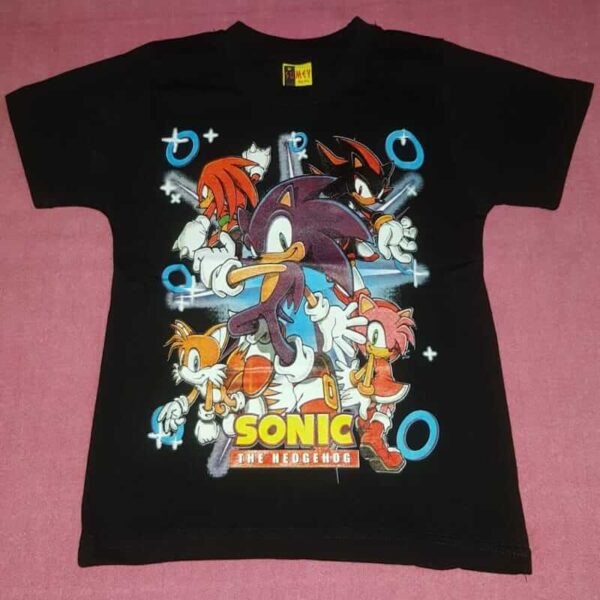 polera manga corta sonic the hedgehog