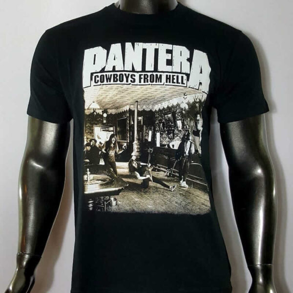 polera manga corta pantera cowboys from hell