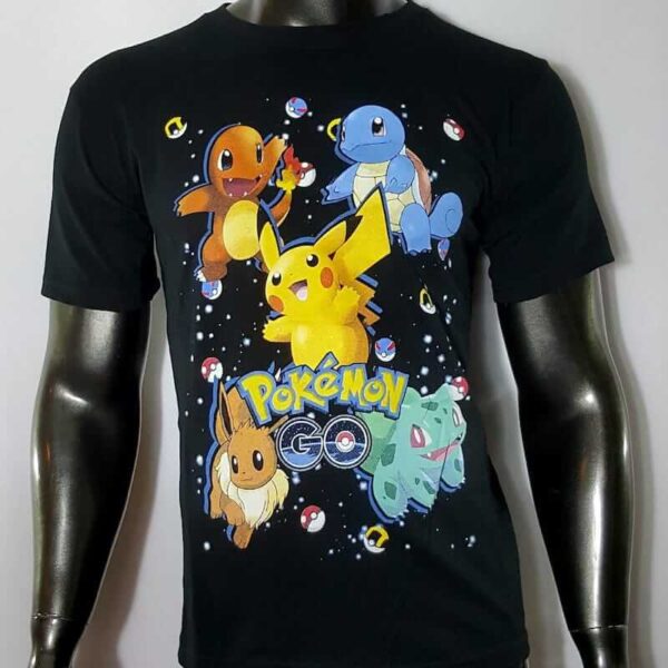 polera manga corta pokemon