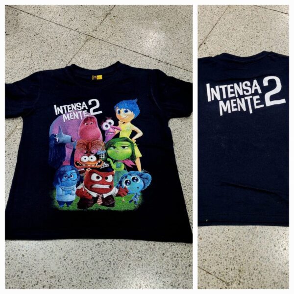 polera manga corta color negro niño intensamente 2