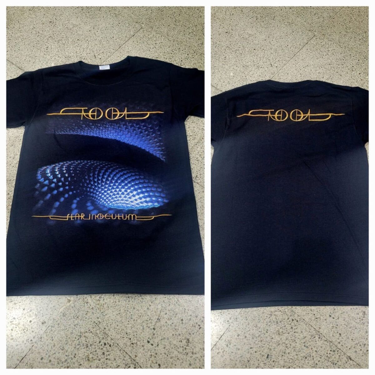 polera manga corta color negro tool fear inoculum