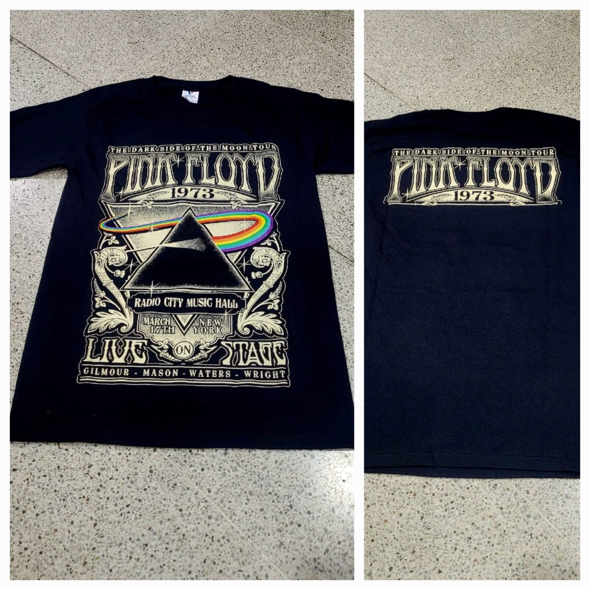 polera pink floyd live on stage